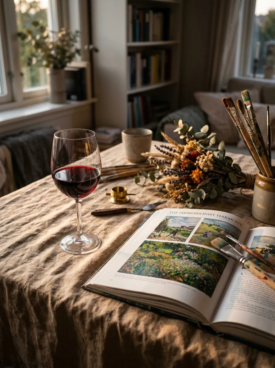 Арт-вечер с книгами и кистями